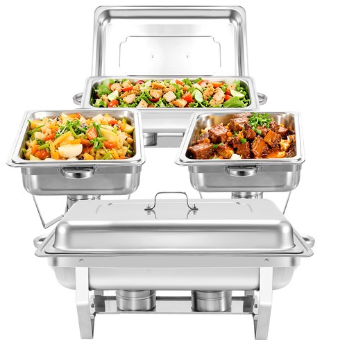 Packs stainless steel chafer - 4,