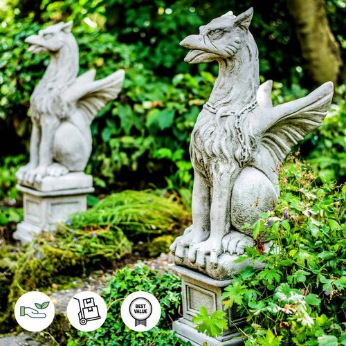 Pair stone cast - of,