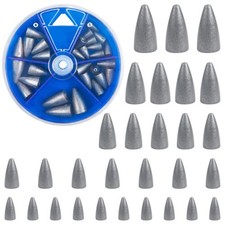 29PCS Fishing Bullet Worm