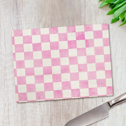 Light pink checked - light,