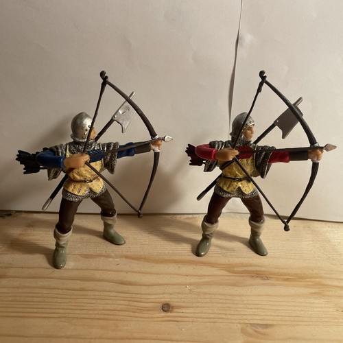 Papo archer figures - x2, red