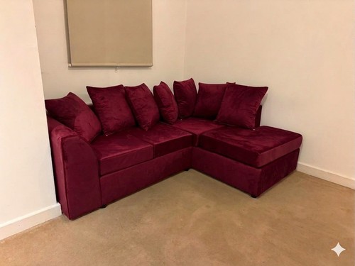 Seater claret color plush - seater,