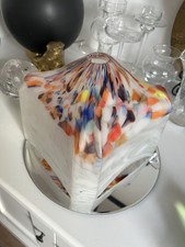 Vintage satin Glass Art Deco