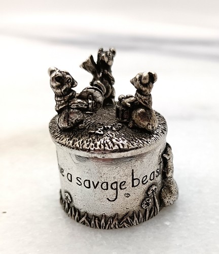 Vintage silver scenes mouse - vintage,