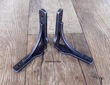 A Pair Of Small Industrial Vintage Design Cast Iron  Metal Shelf Brackets