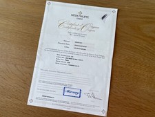 Patek Philippe Certificate Of Origin - 5905P - Watches Collectors