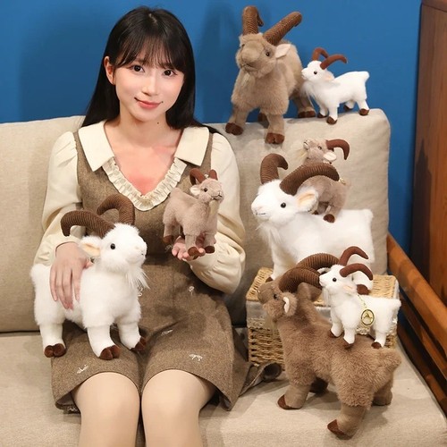 Horned sheep baby goat plush - baby,