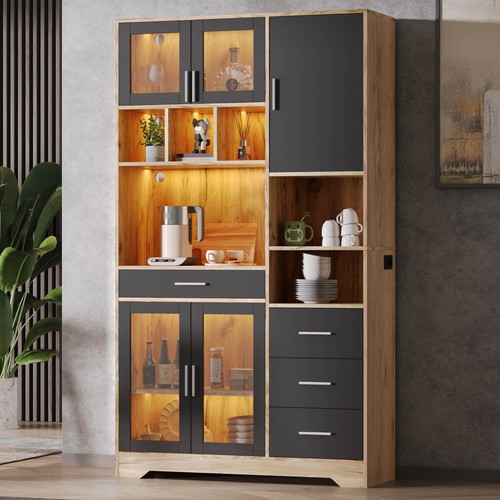 Tall kitchen cabinet display - kitchen,