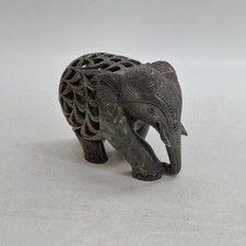 Soapstone Elephant Figurine