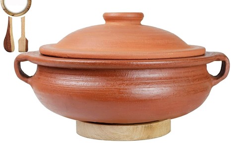Handmade terracotta clay handi - handmade,