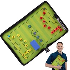 Portable Magnetic Soccer Football Tactical Board Coaches Strategy Guidance Aids
