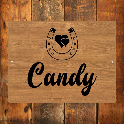 Stable door name plate - stable,