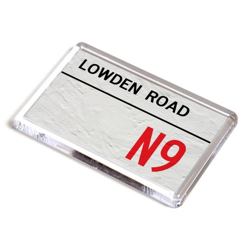 Fridge magnet lowden road n9 - road,