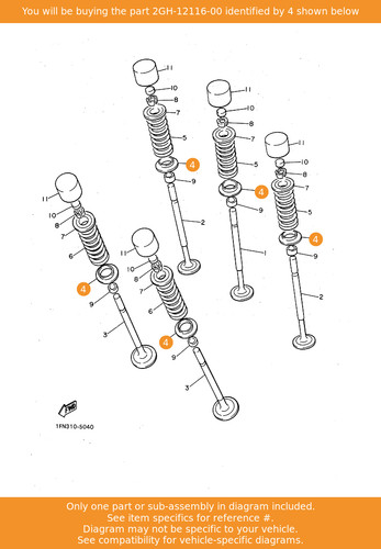 Yamaha seat valve spring - yamaha, seat,