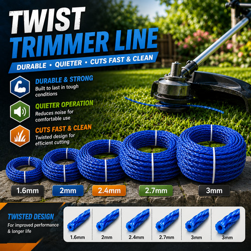 Heavy duty twist trimmer - duty,