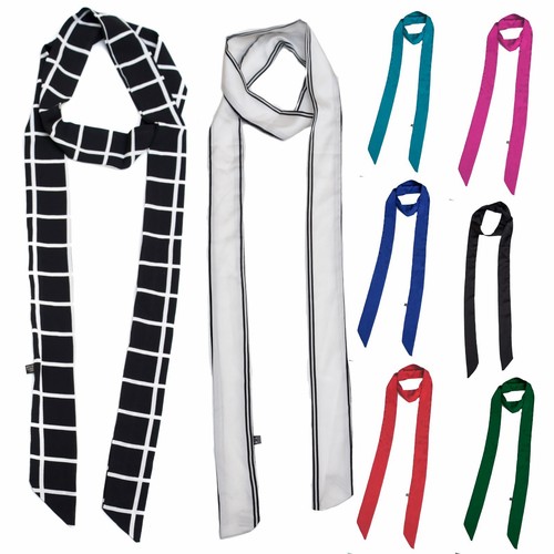 Women skinny scarf satin faux - skinny,