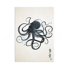 Japanese Octopus Calligraphy