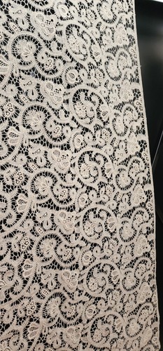 Elegant ivory floral lace - ivory,