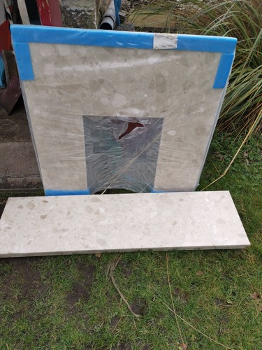 Marble hearth and - and, panel