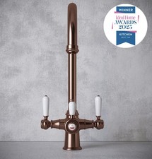 Boiling water tap and tank. BNIB. Wodar Heritage Cruciform 3 in 1 Brushed Copper