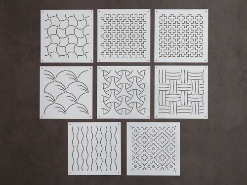 Sashiko stencils embroidery - sashiko,