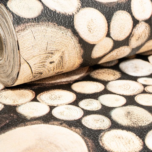 Wooden logs textured wallpaper - textured,