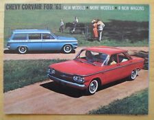 CHEVROLET CORVAIR RANGE orig 1961 USA Mkt Brochure - Monza Lakewood Greenbrier