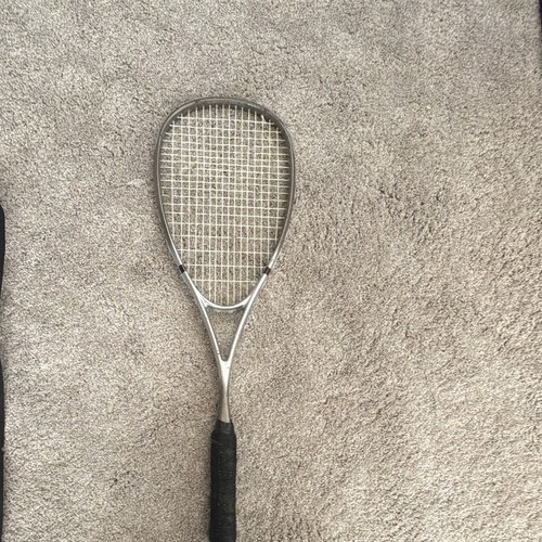 Black grey squash racket - squash,