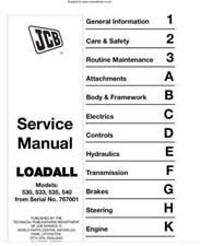 JCB 530 533 535 540 Loader