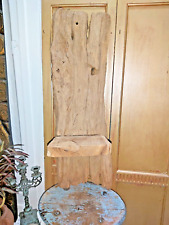 HANDMADE SOLID TEAK WALL HANGING SHELF - 72cm TALL