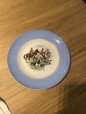 Vintage Hunting Pall Mall Ware Fix Hunting Scene 9” Plate 1960’s