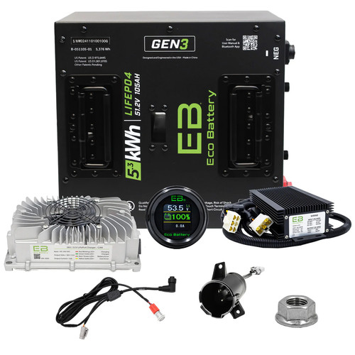 Eco battery 51v 105ah lithium - battery,