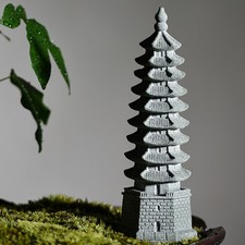  Chinese Ornaments Garden Tower Model Ancient Decor Micro Landscape