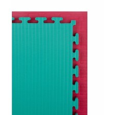 40mm Basic Tatami Jigsaw Mats Red /Green Reversible–Martial Arts Gym Flooring