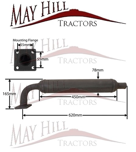 Compact tractor silencer - compact,