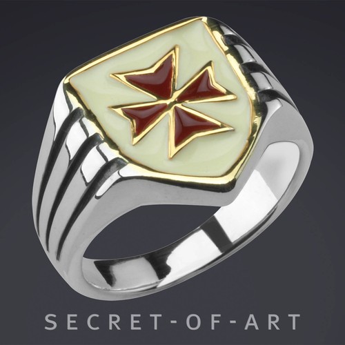 Knights templar ring masonic - templar,