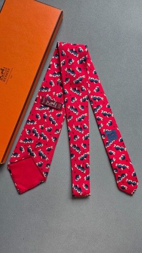 New silk tie hermès paris - silk,