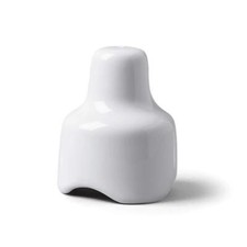 Traditional Porcelain Pie Funnel (7cm), Victorian Short Pie Funnel White 