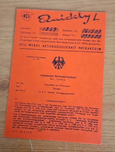 Nsu quickly logbook - quickly,
