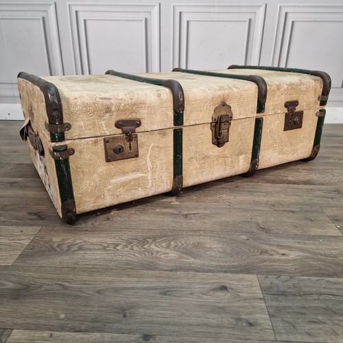 Vintage steamer trunk - steamer,