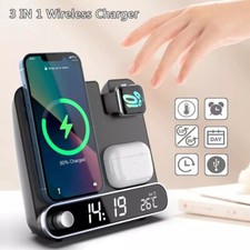 3 in 1 Wireless Charger Charging Station Dock For Airpods iPhone Apple Watch