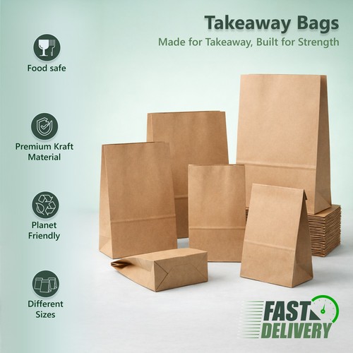 Paper bags strong brown - paper,