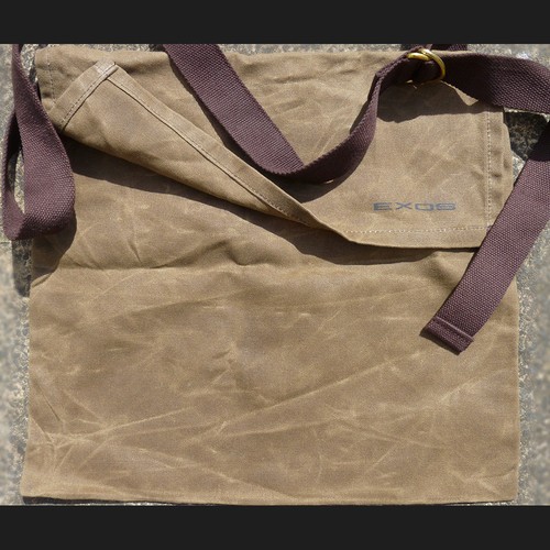 Waxed canvas haversack - waxed,
