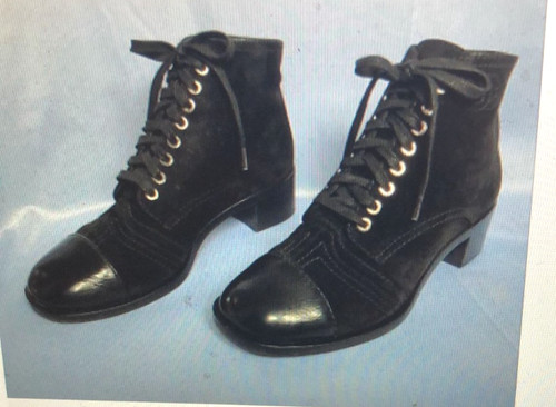 Chanel black suede - black, boots