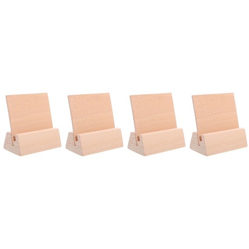 4pcs wooden cards stand - stand, card