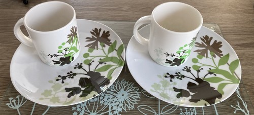 Melamine set side plates - melamine,
