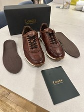 Loake Bannister CD Brown Leather Shoes Trainers Sneakers Men's UK10 EU44 US11