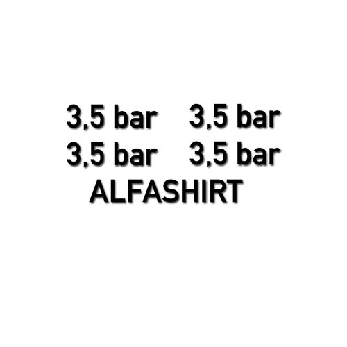 Matt bar tyre pressure - bar,