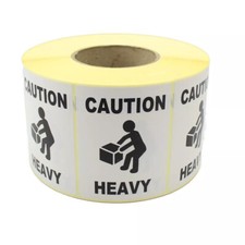 Caution Heavy Package Labels /