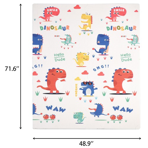 Reversible baby play - mat, large
